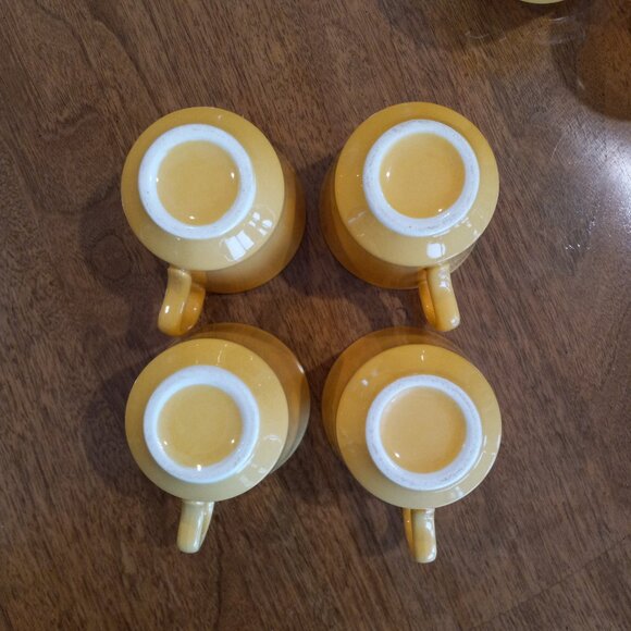 Vintage Yellow Royal China Sierra Madre Ironstone Coffee Cups Set of 8 - Picture 14 of 16